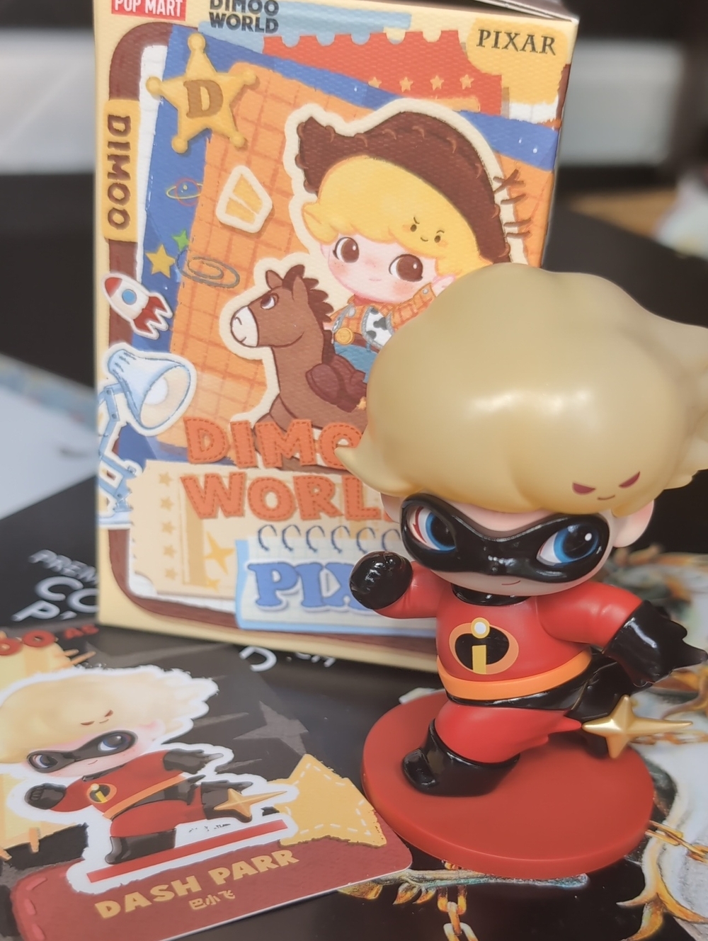 🌟New Designer Figure 'Dimoo' X Pixar Collab PopMart -"Dash"